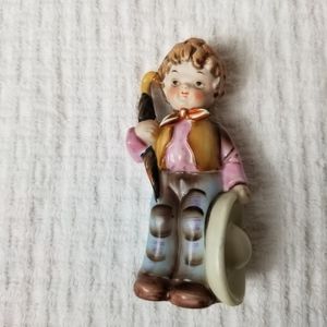 Vintage Ardalt Japanese Ceramic China Boy Statue Figurine